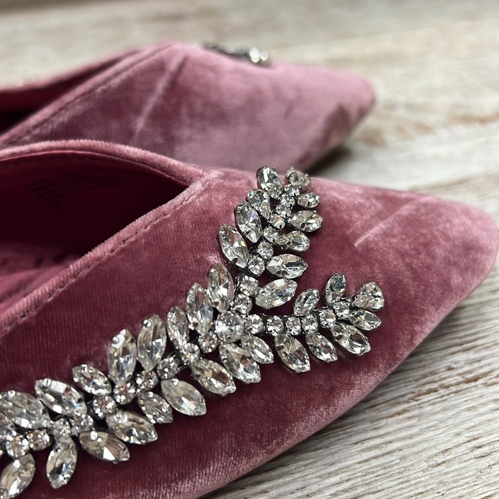 Birdies The Swan Velvet Slip On Shoes - Picture 9 of 9